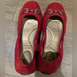 Red Ballet Flats 9M